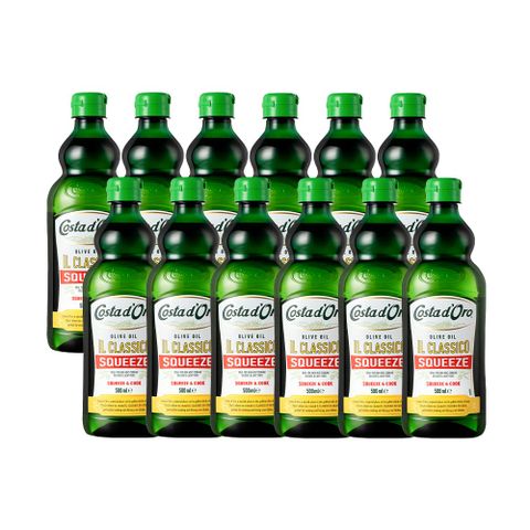 Costa dOro 高士達 義大利原裝進口橄欖油_擠壓瓶(500ml*12入) 露營用油 小包裝 免分裝