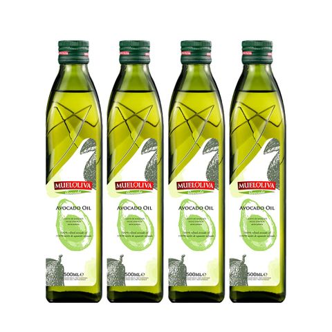 【茉麗華 Mueloliva】西班牙原裝進口酪梨油 500mlx4入