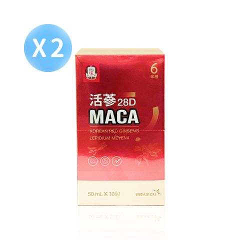 正官庄 活蔘28D MACA 馬卡飲 10包*2盒