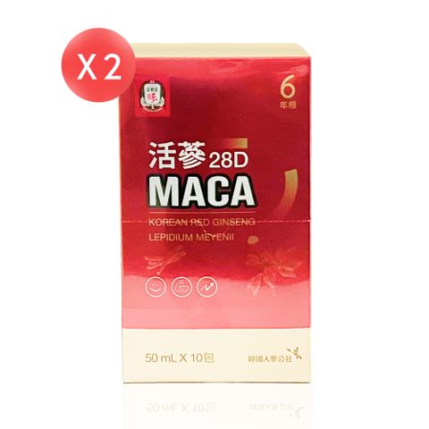 正官庄 活蔘28D MACA 馬卡飲 10包*2盒