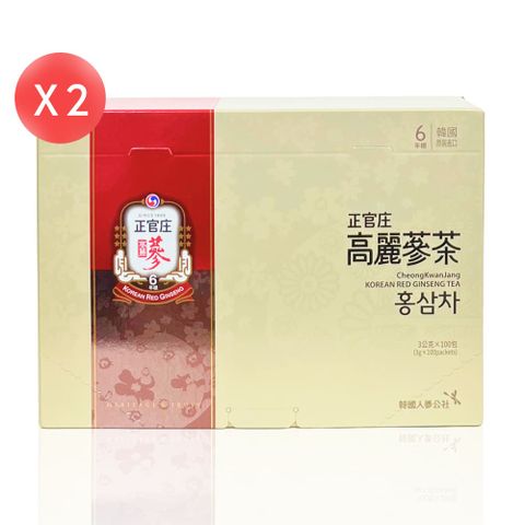 正官庄 【正官庄】 高麗蔘茶 100包*2盒3g/包