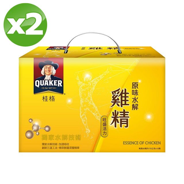 Quaker 桂格 原味水解雞精(68mlx18入x2盒)