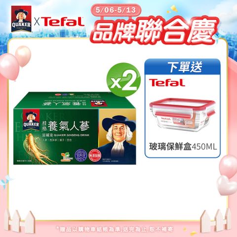 Quaker 桂格 無糖養氣人蔘(60mlx36入x2盒)