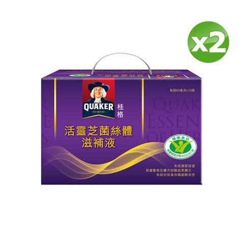 Quaker 桂格 活靈芝滋補液(60mlx19入x2盒)