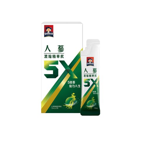 Quaker 桂格 5X人蔘濃縮精華飲15MLx2包