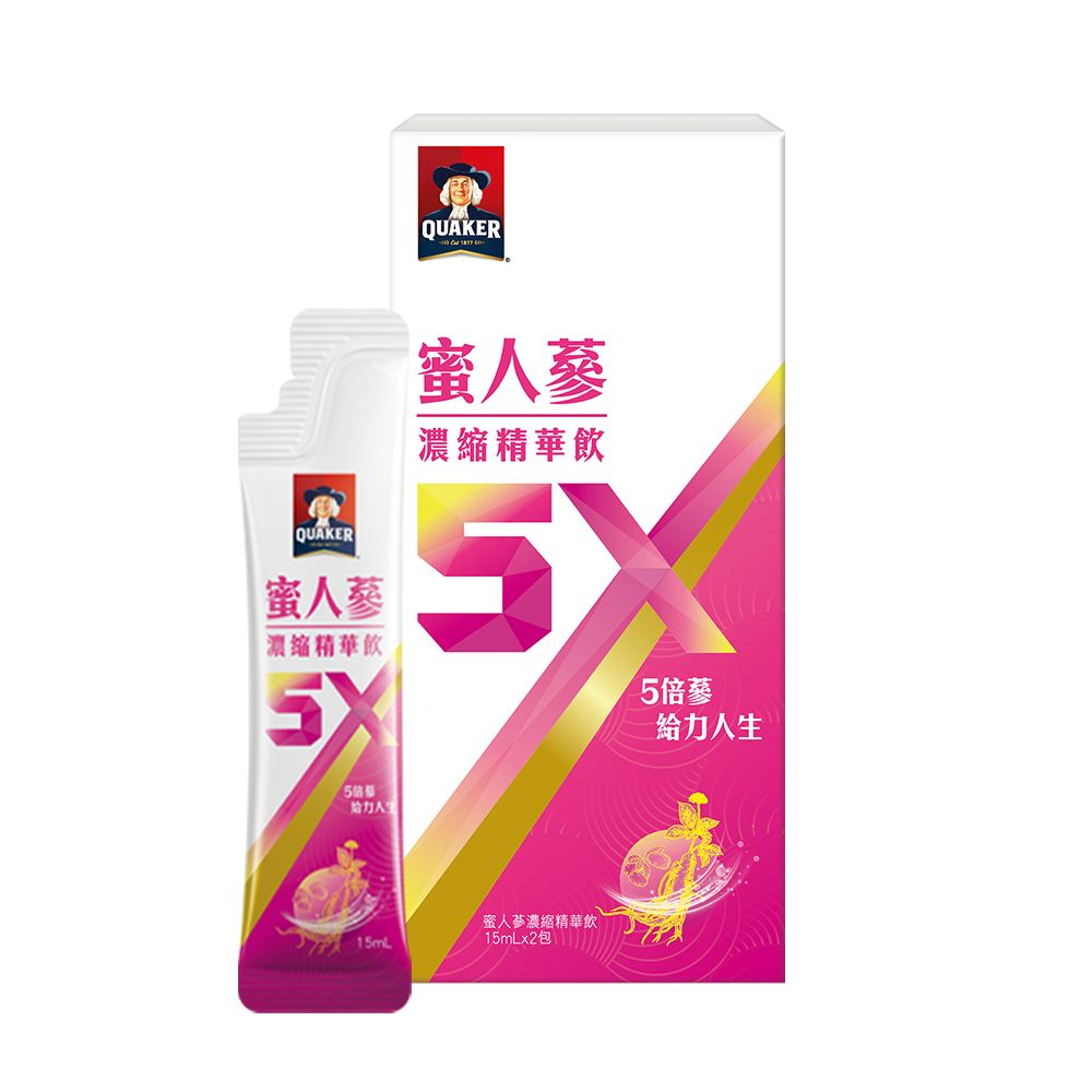 Quaker 桂格 5X蜜人蔘濃縮精華飲(15mlx2包)