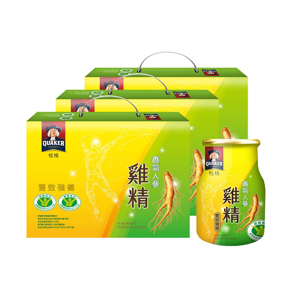 Quaker 桂格 養氣人蔘雞精禮盒(68ml*8入x3盒)