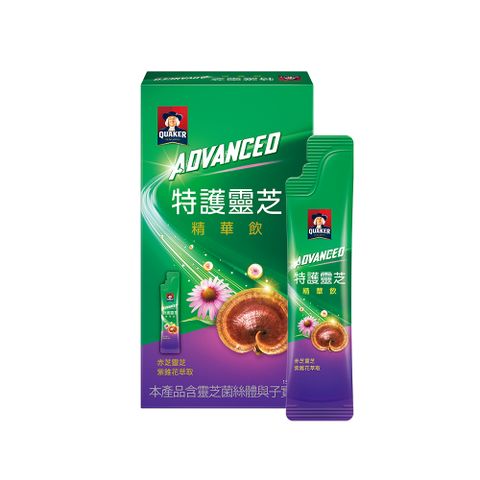 Quaker 桂格 Advanced特護靈芝精華飲盒裝15ml2入(紫錐花+靈芝 迎戰有感風險)