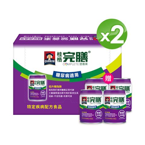 桂格完膳營養素糖尿病適用無糖100鉻(250ml*24入)x2