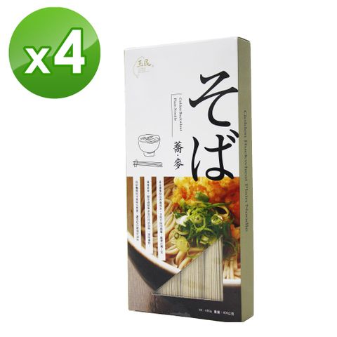 【玉民】黃金蕎麥麵400g 盒裝(日式直麵) X 4