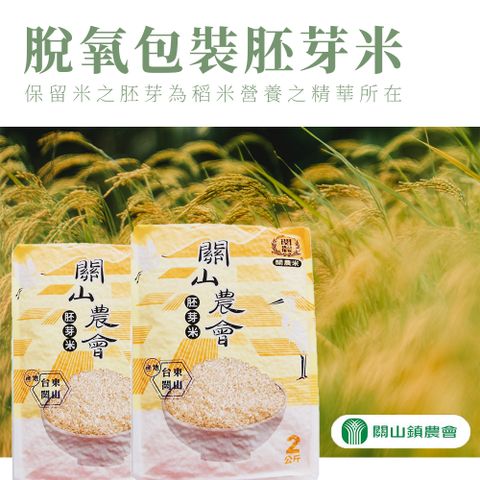 【關山農會】脫氧包裝胚芽米-2kg-包 (2包組)