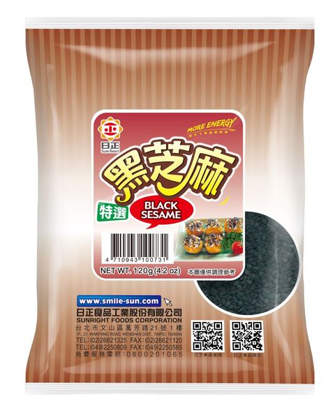 日正 【食品】黑芝麻120g