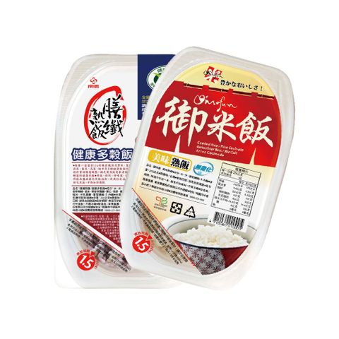 【南僑】御米飯 美味熟飯200gx3盒+膳纖熟飯 健康多穀飯200gx3盒