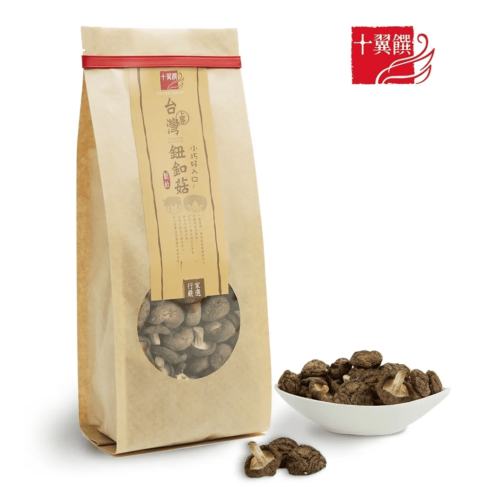 十翼饌 上等台灣鈕釦菇100g（乾香菇/香菇乾/台灣香菇/高湯食材）