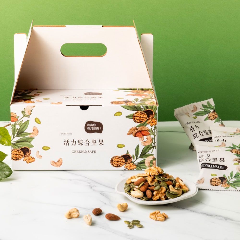 永豐 餘生氣Green&Safe-活力綜合堅果禮盒600g (20gx30入/盒)