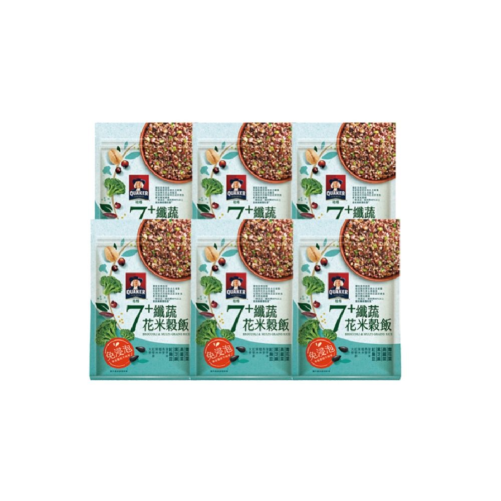 桂格7+纖蔬花米穀飯650g/6包