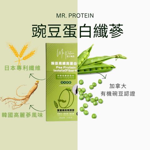 【蛋白纖蔘】豌豆高纖高蛋白沖泡飲