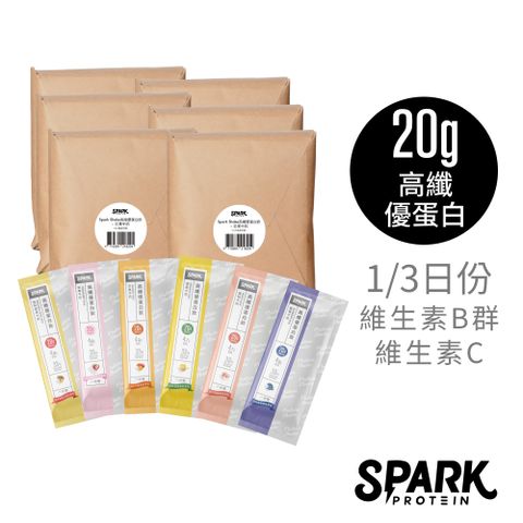 Spark Protein 星睿食品 高纖乳清蛋白10*3入水果系列(多口味任選)