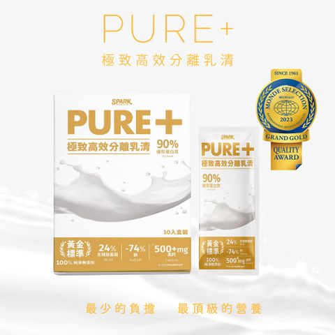 【Spark Protein】Spark Pure+ 極致高效分離乳清蛋白（8入/盒）