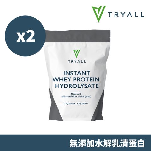 【台灣 TRYALL】水解乳清蛋白(500g/袋)x2袋