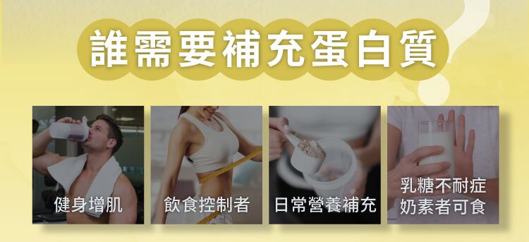 誰需要補充蛋白質乳糖不耐症健身增肌 飲食控制者 日常營養補充 奶素者可食