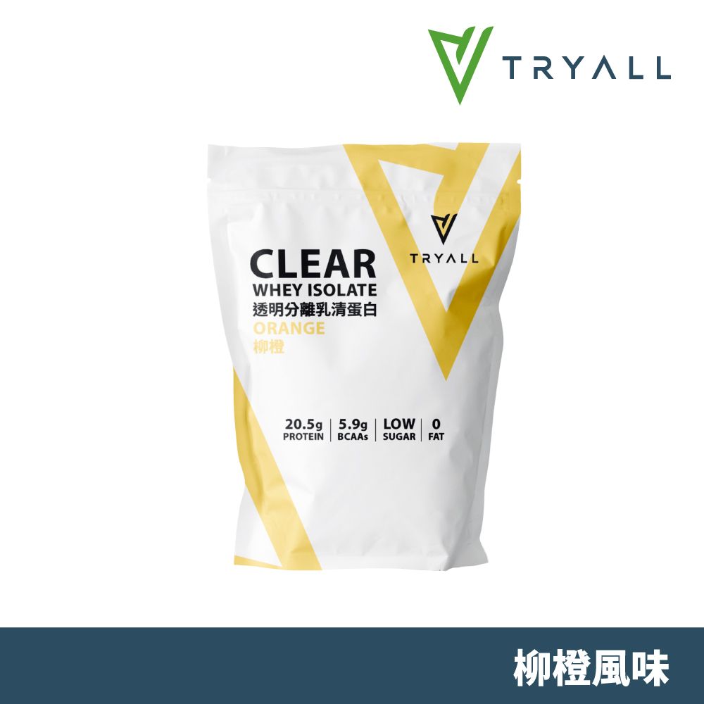 TRYALL 透明分離乳清蛋白-柳橙瑪格麗特(500g/袋)