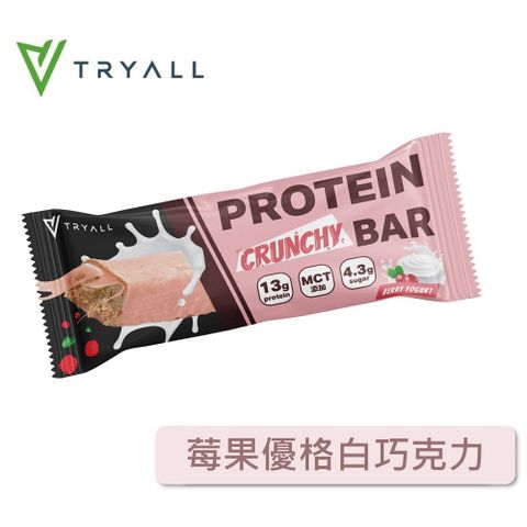 [台灣 Tryall] 蛋白酥脆棒-莓果優格白巧克力 (40g/包)