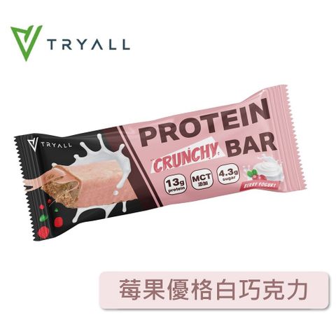 TRYALL | 蛋白酥脆棒-莓果優格白巧克力 (40g/包)