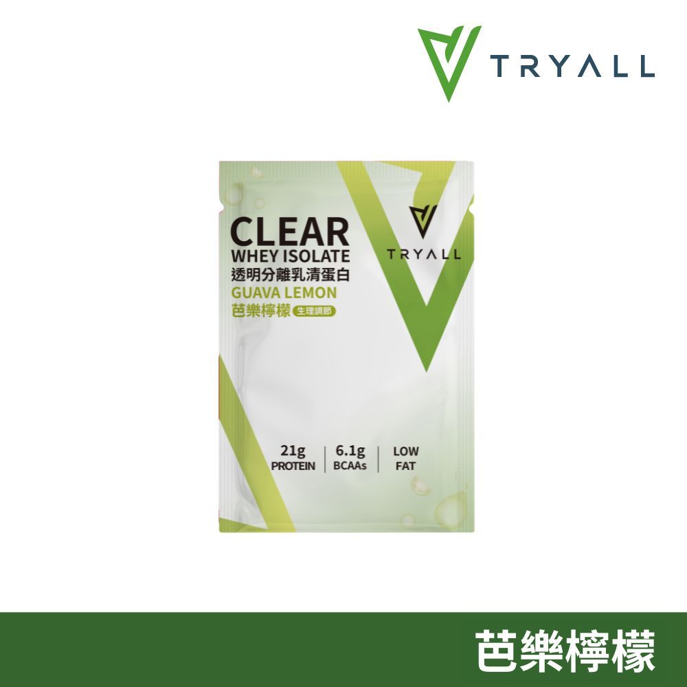 TRYALL 機能透明分離乳清-芭樂檸檬(25g)