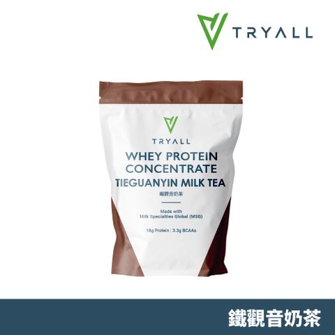 [台灣 Tryall] 濃縮乳清蛋白粉-鐵觀音奶茶 (500g/袋)