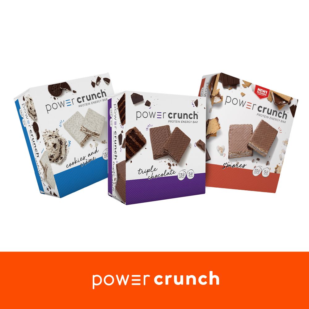  美國 Power Crunch 乳清蛋白酥脆棒 Original Protein Energy Bar 1盒12入