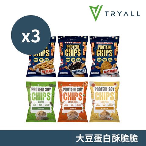 Tryall | 大豆蛋白酥脆脆-3入(30g/包)