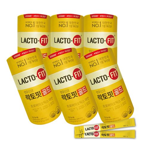 韓國鍾根堂 LACTO-FIT GOLD升級版 益生菌 大童及成人款-6入組(共300包)