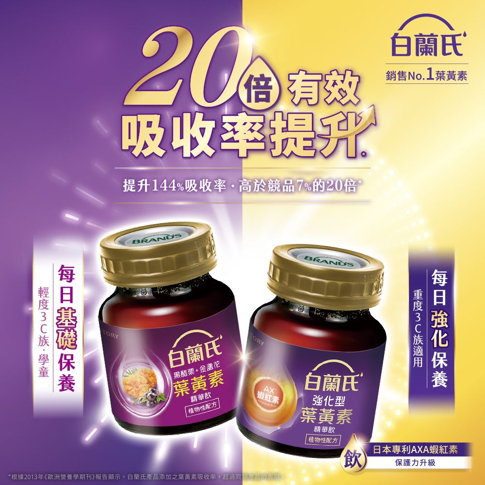 白蘭氏 強化型葉黃素精華飲(60mlx72入)