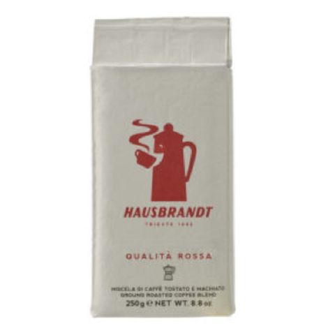 ★128年歷史是義大利咖啡界的頂級商用咖啡★HAUSBRANDT ROSSA紅牌咖啡粉250g