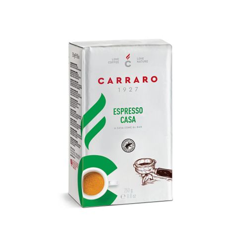 【Carraro】義式 ESPRESSO CASA 研磨咖啡粉 (250g)｜中焙