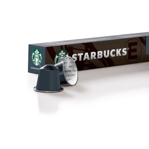 星巴克濃縮烘焙咖啡膠囊(5.7g*10顆/盒;適用於Nespresso膠囊咖啡機)