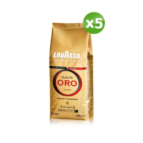 【LAVAZZA】ORO金牌咖啡豆250gx5