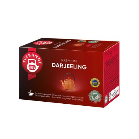 【TEEKANNE 恬康樂】Premium Darjeeling 大吉嶺紅茶 (1.75g x 20包/ 盒)｜雨林認證