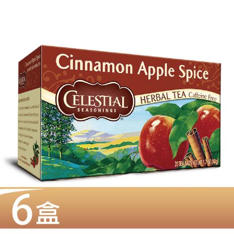 【即期品】Celestial 詩尚草本 蘋果肉桂茶6盒優惠組(20環保包 x 6)