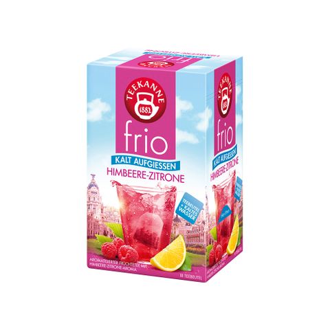 【TEEKANNE 恬康樂】frio系列 覆盆莓檸檬果茶 (2.5g x 18包/ 盒)｜茶包 冷泡茶 無咖啡因