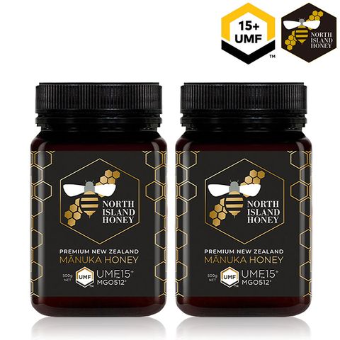 NORTH ISLAND HONEY 紐西蘭北島麥蘆卡蜂蜜UMF15+/MGO512+/2瓶組(500g/瓶)