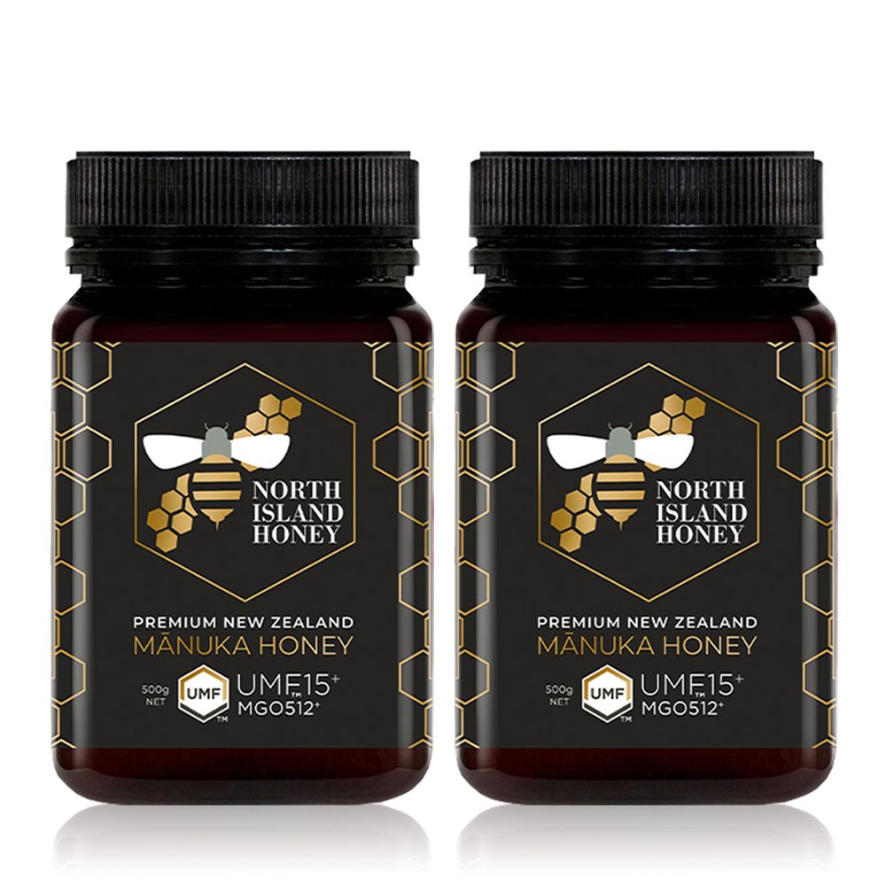 NORTH ISLAND HONEY 紐西蘭北島麥蘆卡蜂蜜UMF15+/MGO512+/2瓶組(500g/瓶)