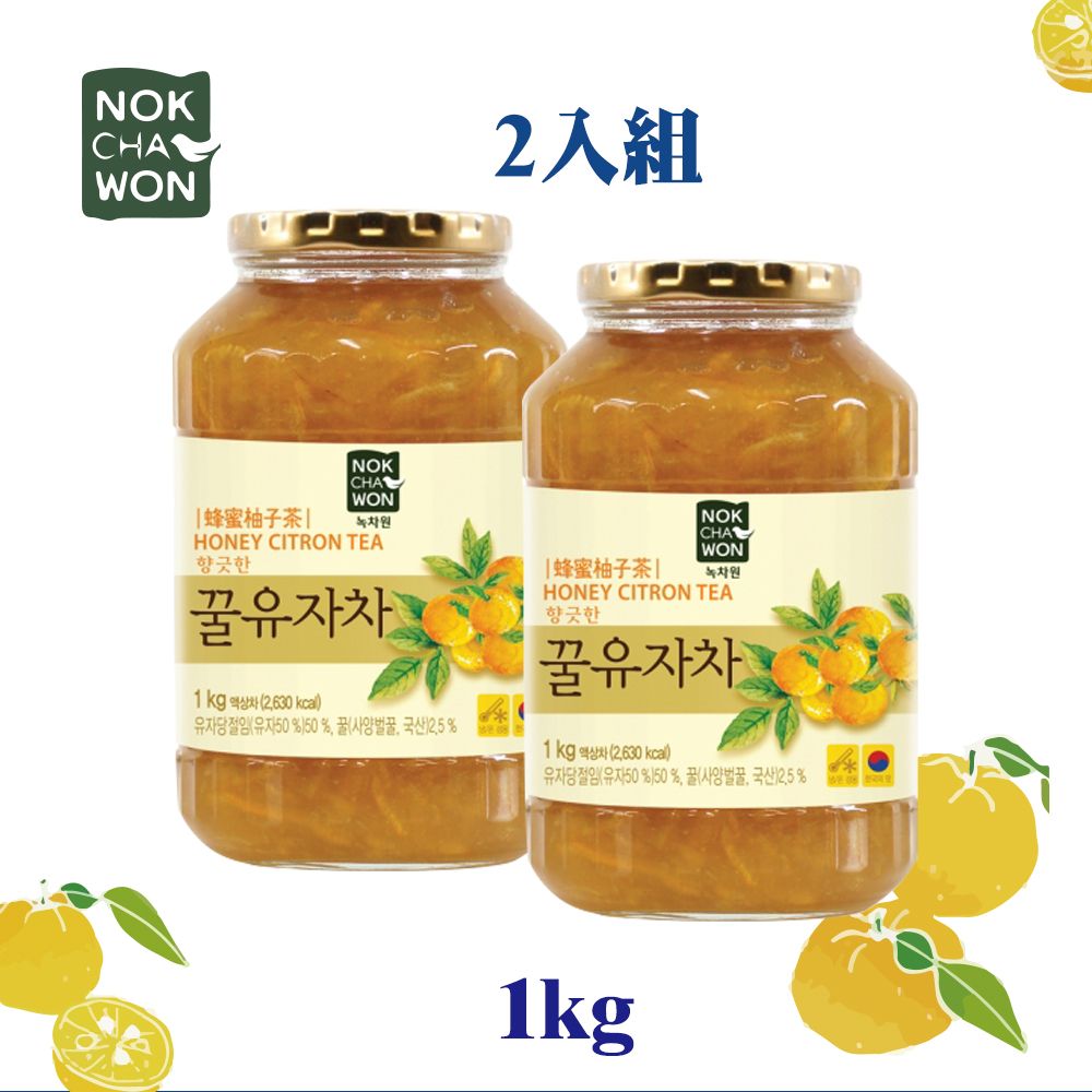 Nokchawon 綠茶園】韓國蜂蜜柚子茶1kg-2入組- PChome 24h購物