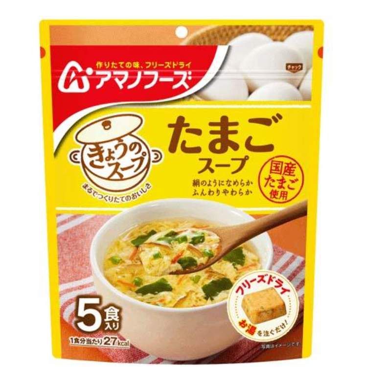 AMANO 【經典款】日本製 天野實業  FOODS 經典蛋花湯 6包 沖泡飲品 速食 濃湯 即泡即食