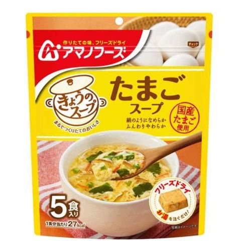 【經典款】日本製 天野實業 AMANO FOODS 經典蛋花湯 6包 沖泡飲品 速食 濃湯 即泡即食