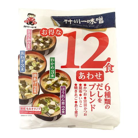 《日本神州一》12入綜合味噌湯193.1g