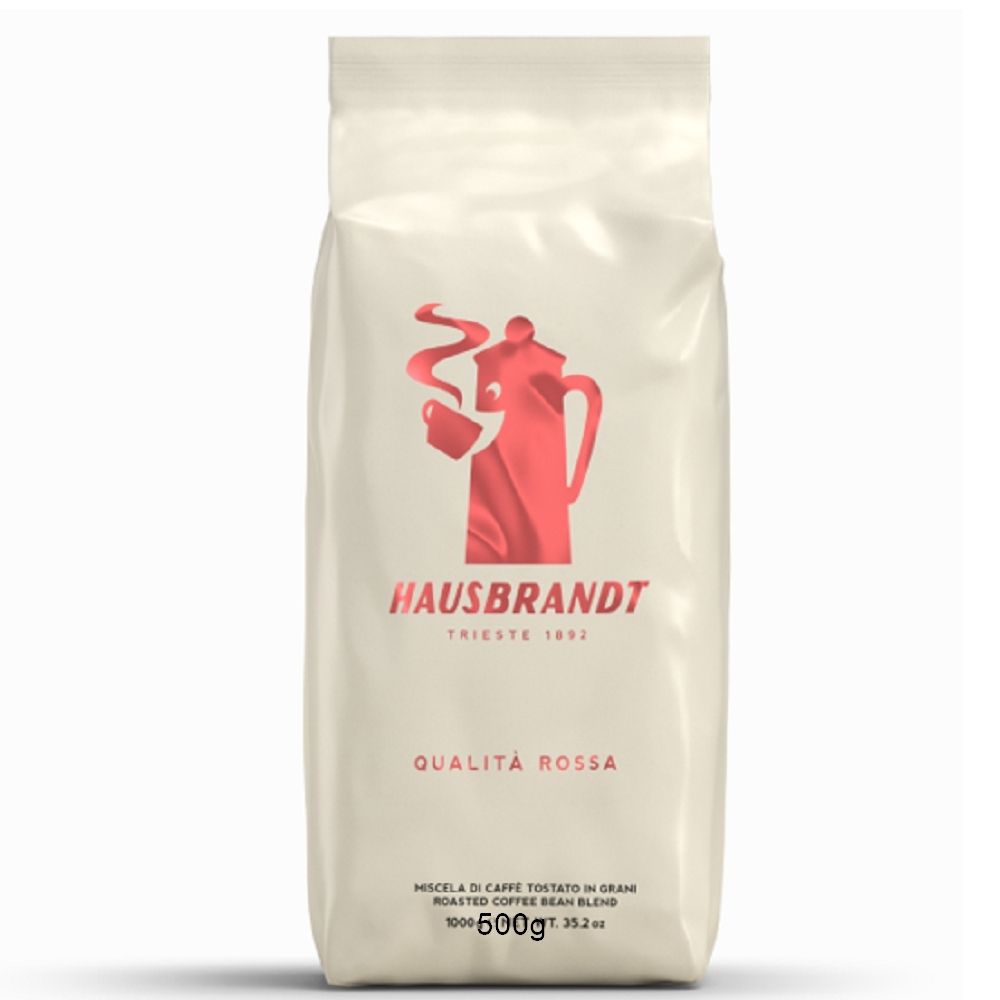 HAUSBRANDT  QUALIT ROSSA紅牌咖啡豆500g