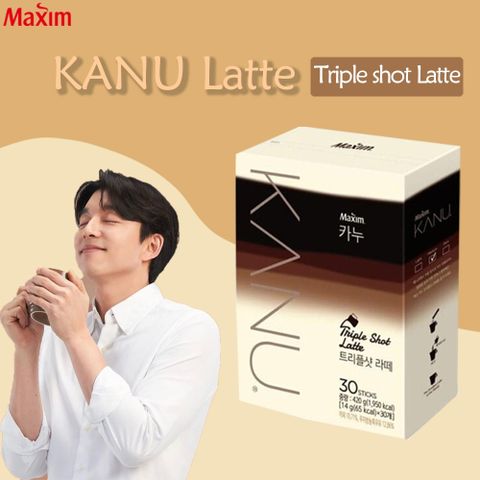 【Maxim】韓國 KANU 三倍咖啡拿鐵 (14gx30入)