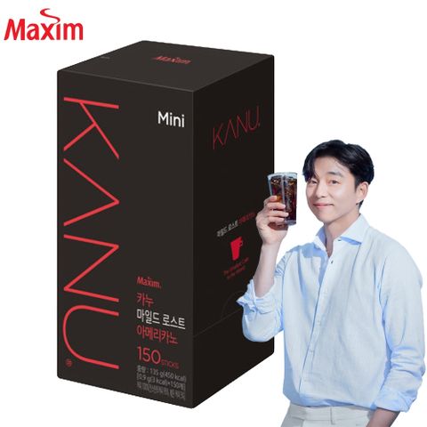 【Maxim】韓國 KANU 中焙美式黑咖啡 150入(0.9gx150)
